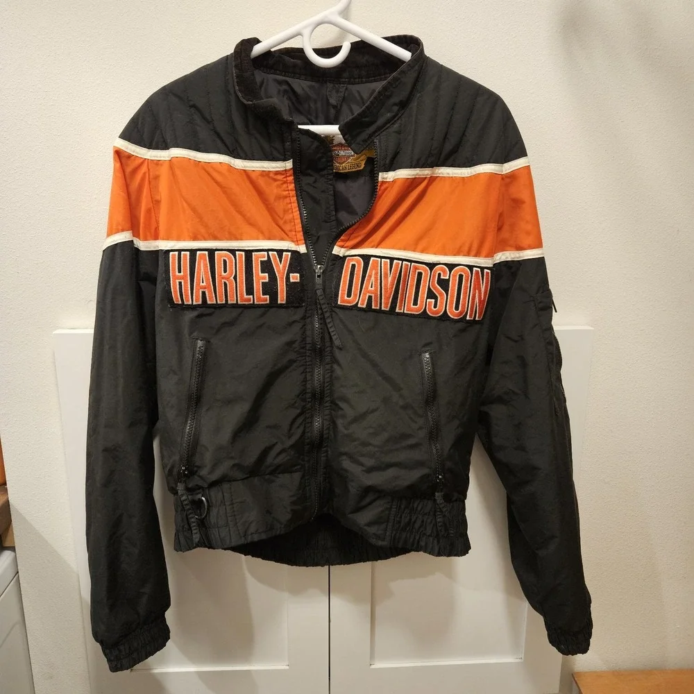 Harley-Davidson Men's Vintage Small Nylon Racing Team Jacket USA